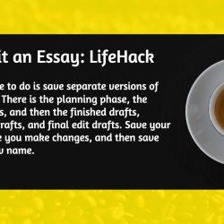 how to edit an essay