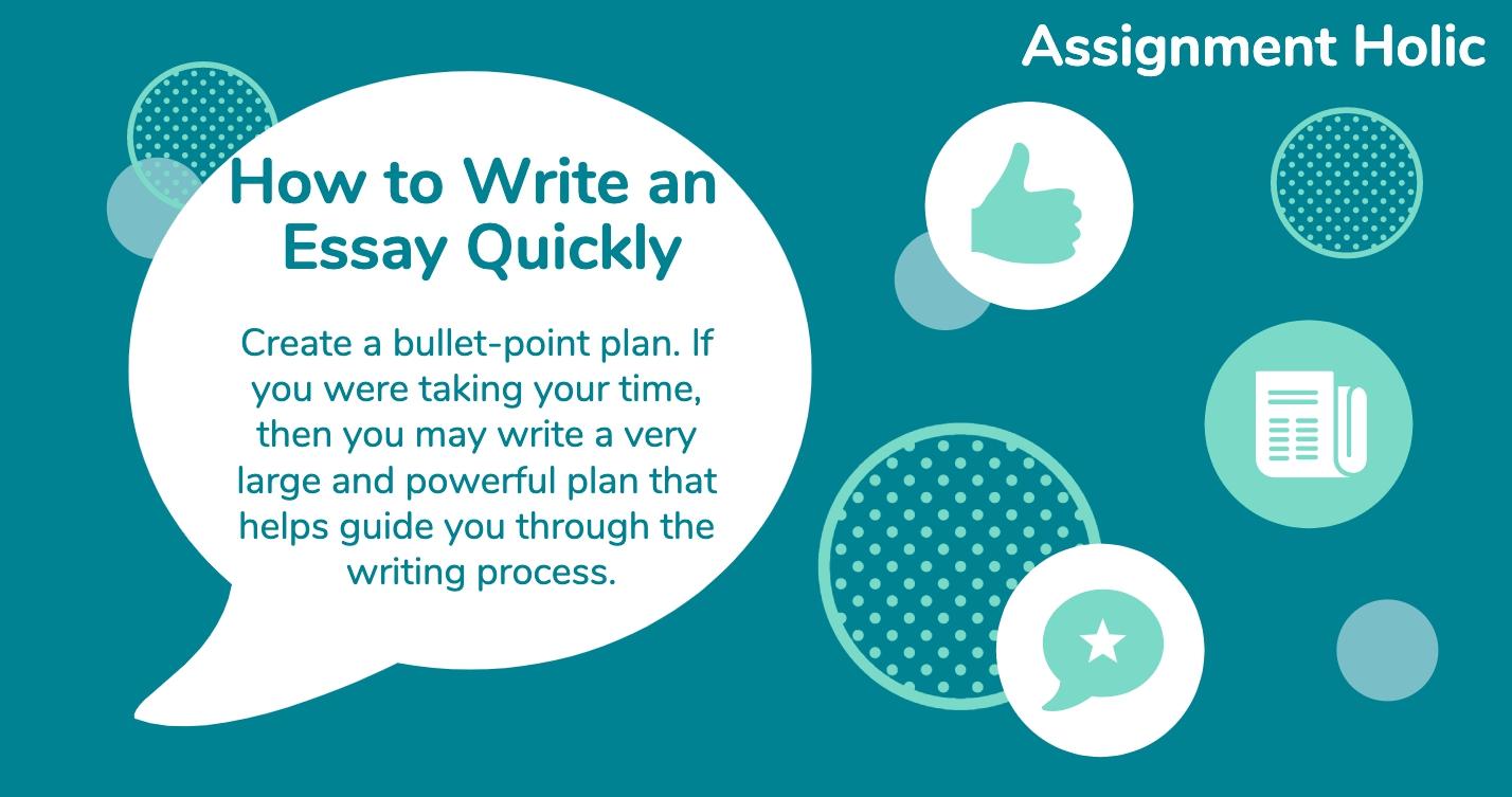 how to write an essay really quickly