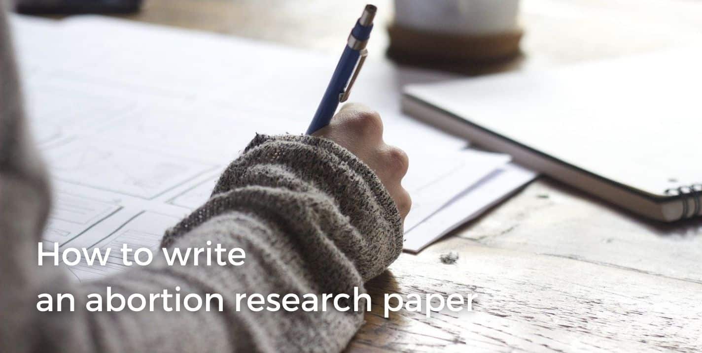 How to write an abortion research paper image.